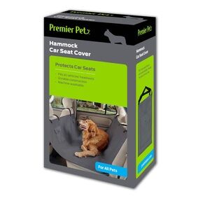 Premier Gray Hammock Car Seat Cover for Dogs